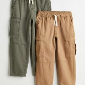 Pantalon Gabardina Cargo Beige - Talle 9 años