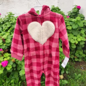 Enterito Micropolar Corazon-Talle 12 Meses