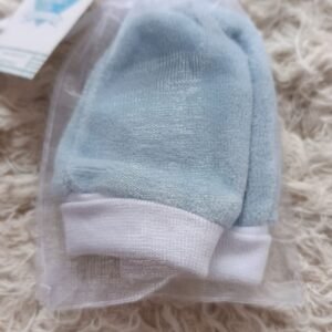 Manoplas Bebe Plush Celeste